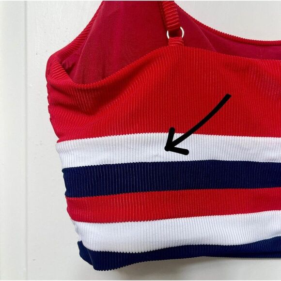 New Beach Riot Mae Top in America Color Block Size L - Picture 9 of 11